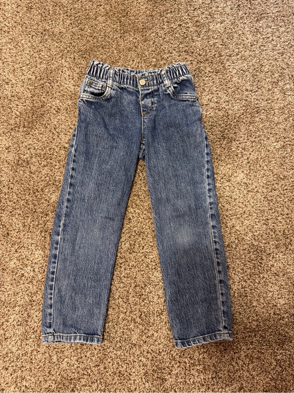 Children's Cat & Jack Elastic Waist Blue Denim Jeans 5T